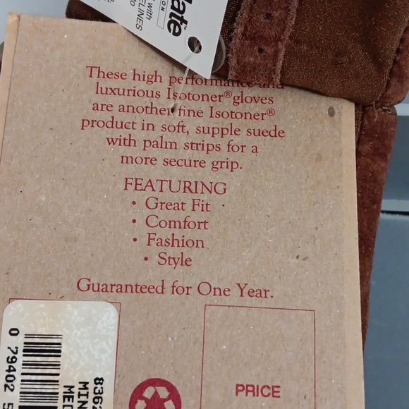 Isotoner NWT Suede Outback Country Gloves - Picture 7 of 7